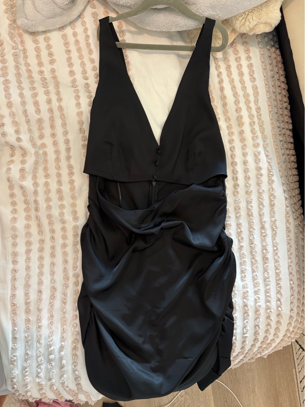 Zara Women's Mini Dress Black Large Like New